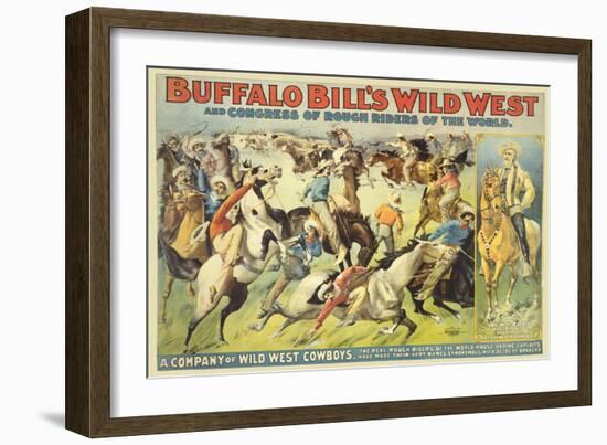 Buffalo Bill's Wild West Show-null-Framed Art Print