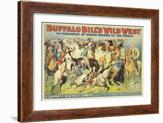 Buffalo Bill's Wild West Show-null-Framed Art Print