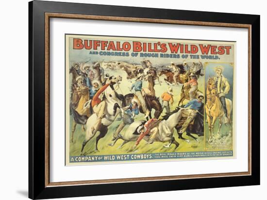 Buffalo Bill's Wild West Show-null-Framed Art Print