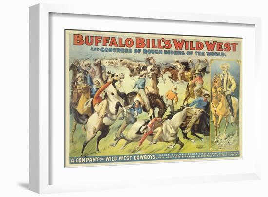 Buffalo Bill's Wild West Show-null-Framed Art Print