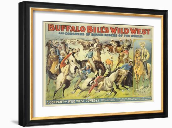 Buffalo Bill's Wild West Show-null-Framed Art Print