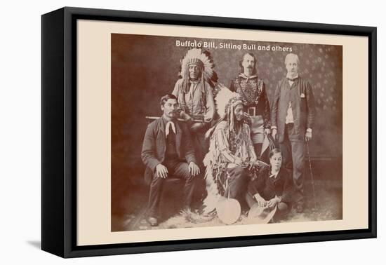 Buffalo Bill, Sitting Bull, and Others-null-Framed Stretched Canvas