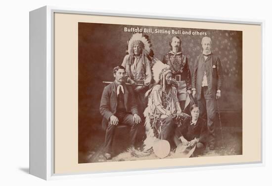 Buffalo Bill, Sitting Bull, and Others-null-Framed Stretched Canvas
