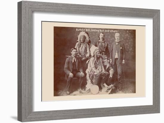 Buffalo Bill, Sitting Bull, and Others-null-Framed Art Print