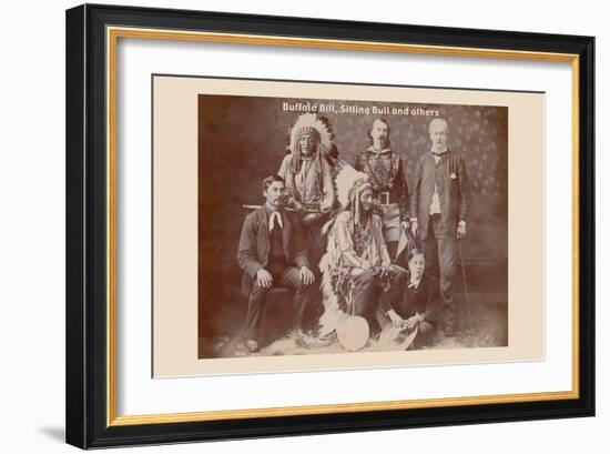 Buffalo Bill, Sitting Bull, and Others-null-Framed Art Print