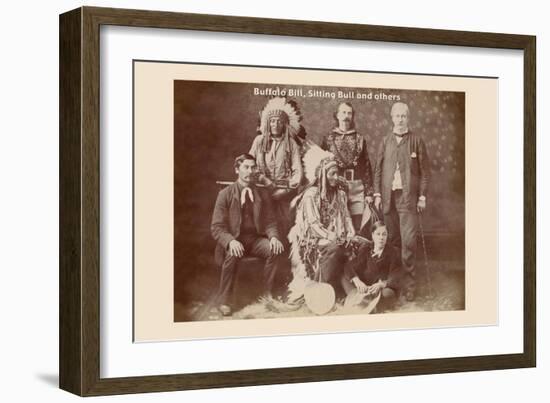 Buffalo Bill, Sitting Bull, and Others-null-Framed Art Print