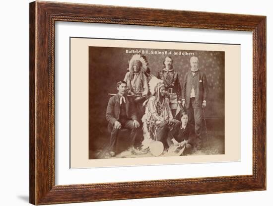 Buffalo Bill, Sitting Bull, and Others-null-Framed Art Print