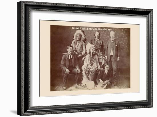 Buffalo Bill, Sitting Bull, and Others-null-Framed Art Print