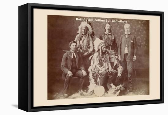 Buffalo Bill, Sitting Bull, and Others-null-Framed Stretched Canvas