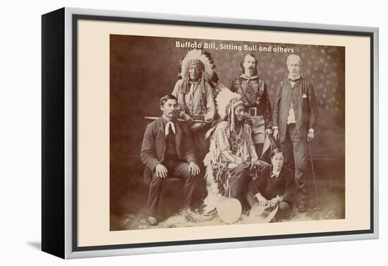 Buffalo Bill, Sitting Bull, and Others-null-Framed Stretched Canvas