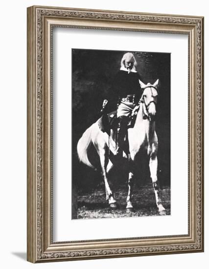 Buffalo Bill towards the end of his Wild West Show days, late 19th or early 20th century-Unknown-Framed Photographic Print