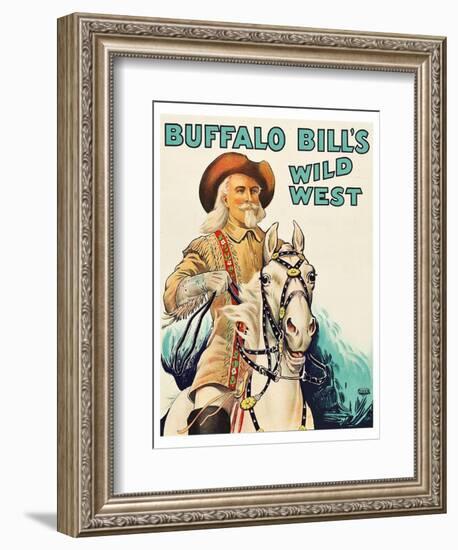 Buffalo Bill Wild West-null-Framed Art Print