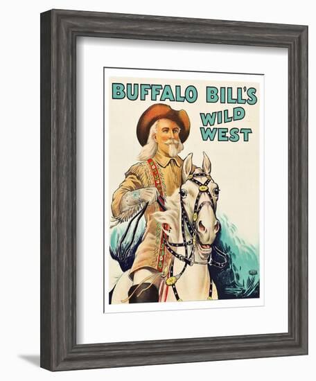 Buffalo Bill Wild West--Framed Art Print