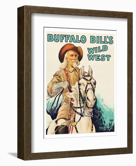 Buffalo Bill Wild West-null-Framed Art Print