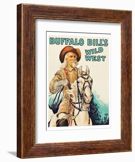 Buffalo Bill Wild West-null-Framed Art Print