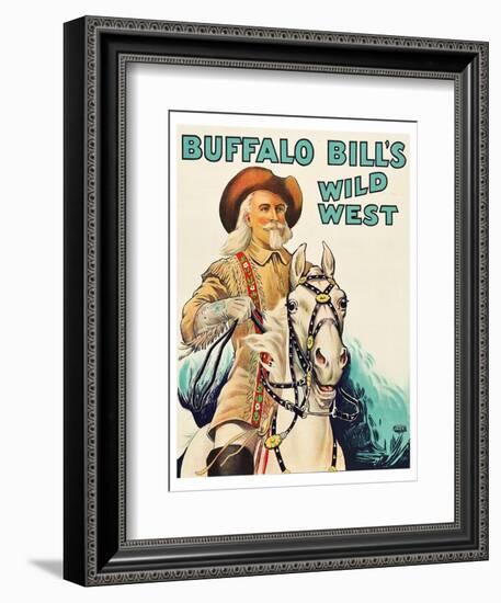 Buffalo Bill Wild West-null-Framed Art Print