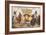 Buffalo Bill with Indians and Bison-null-Framed Premium Giclee Print