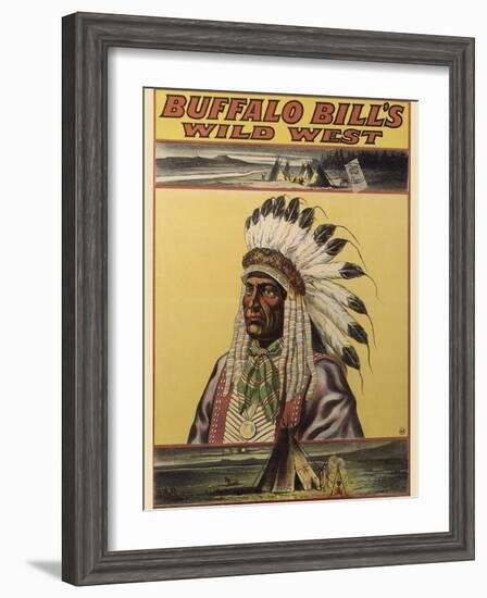 Buffalo Bills Wild West V-null-Framed Giclee Print