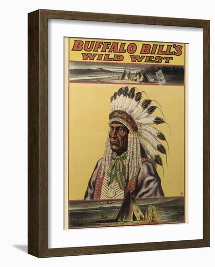 Buffalo Bills Wild West V-null-Framed Giclee Print