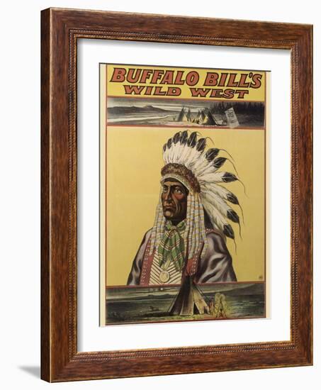 Buffalo Bills Wild West V-null-Framed Giclee Print