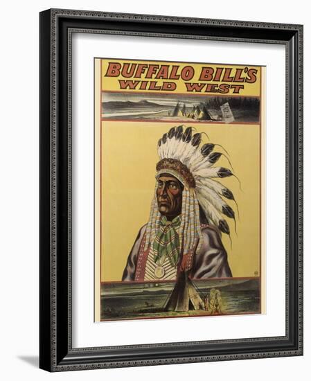 Buffalo Bills Wild West V-null-Framed Giclee Print