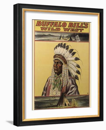 Buffalo Bills Wild West V-null-Framed Giclee Print