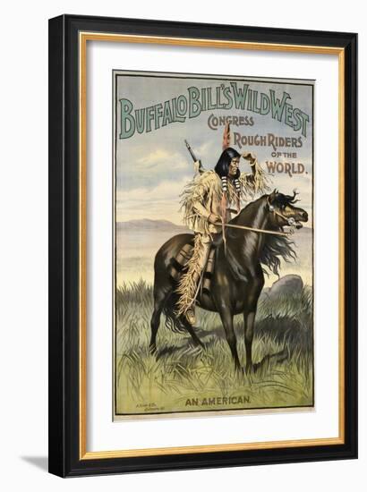 Buffalo Bills Wild West VI-null-Framed Giclee Print