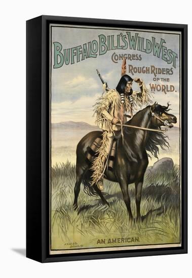 Buffalo Bills Wild West VI-null-Framed Premier Image Canvas