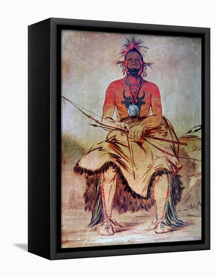 Buffalo Bull, 1835-George Catlin-Framed Premier Image Canvas