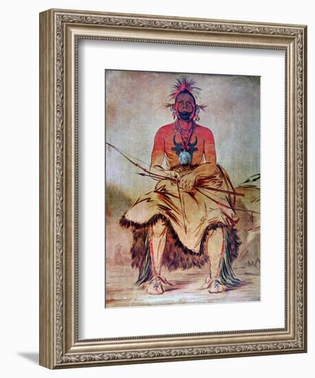 Buffalo Bull, 1835-George Catlin-Framed Giclee Print