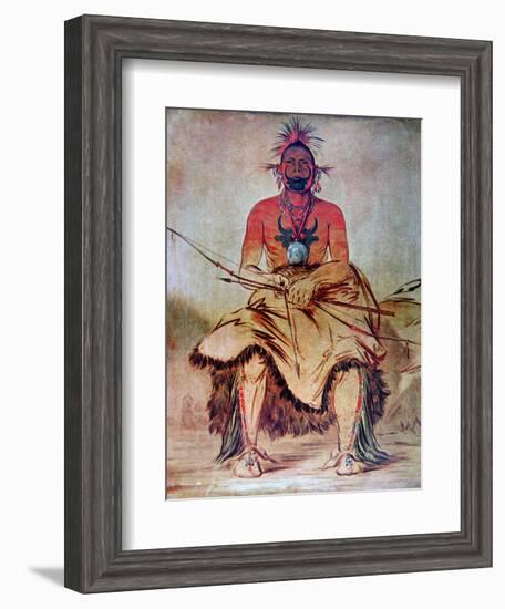 Buffalo Bull, 1835-George Catlin-Framed Giclee Print