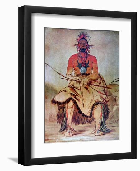 Buffalo Bull, 1835-George Catlin-Framed Giclee Print