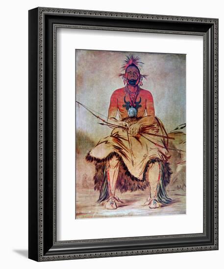 Buffalo Bull, 1835-George Catlin-Framed Giclee Print