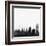 Buffalo City Skyline - Black-NaxArt-Framed Art Print