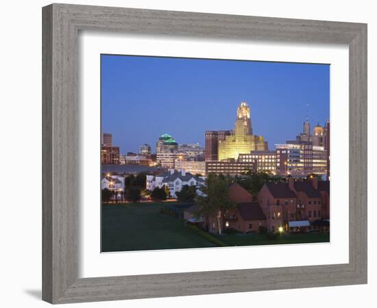 Buffalo City Skyline, New York State, United States of America, North America-Richard Cummins-Framed Photographic Print