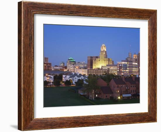 Buffalo City Skyline, New York State, United States of America, North America-Richard Cummins-Framed Photographic Print