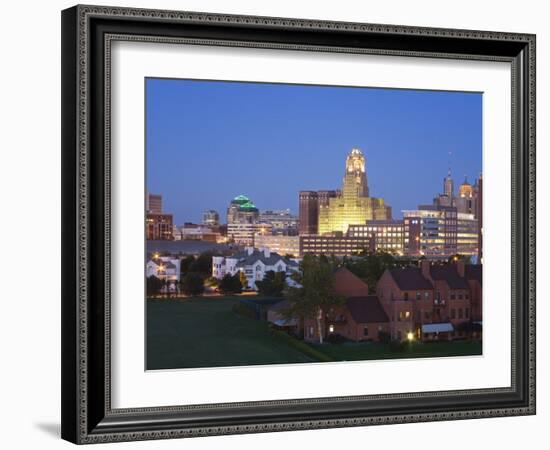 Buffalo City Skyline, New York State, United States of America, North America-Richard Cummins-Framed Photographic Print