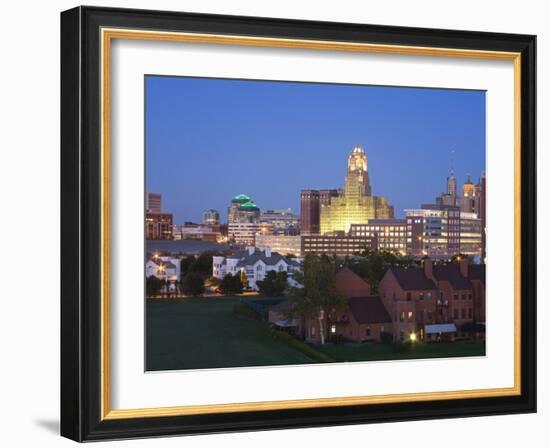 Buffalo City Skyline, New York State, United States of America, North America-Richard Cummins-Framed Photographic Print