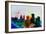 Buffalo City Skyline-NaxArt-Framed Art Print