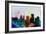 Buffalo City Skyline-NaxArt-Framed Art Print