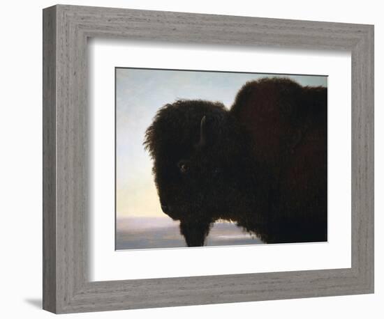 Buffalo Head-Albert Bierstadt-Framed Premium Giclee Print