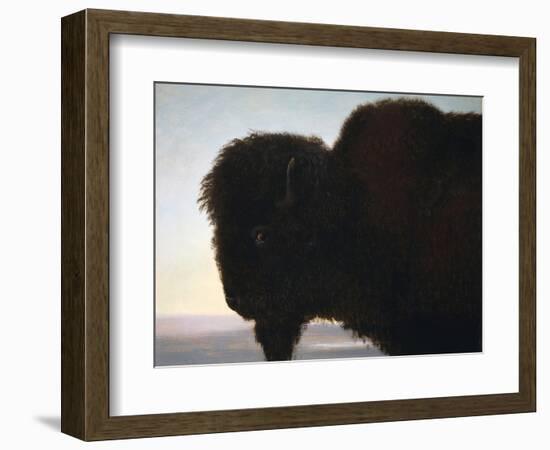 Buffalo Head-Albert Bierstadt-Framed Premium Giclee Print