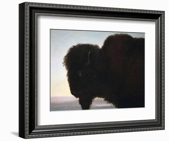 Buffalo Head-Albert Bierstadt-Framed Premium Giclee Print