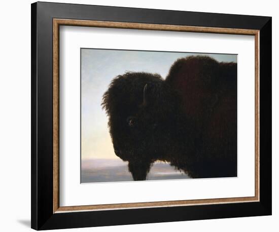 Buffalo Head-Albert Bierstadt-Framed Giclee Print