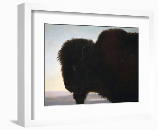 Buffalo Head-Albert Bierstadt-Framed Giclee Print