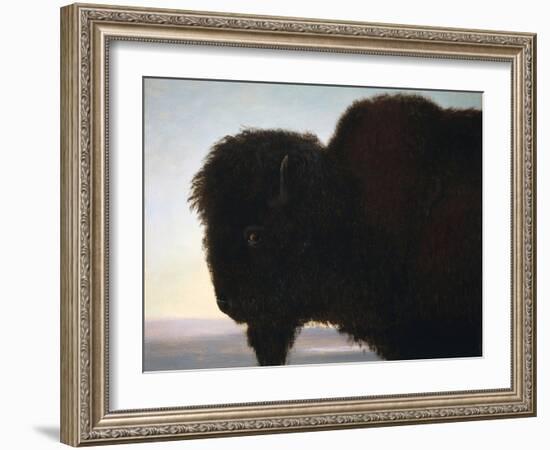 Buffalo Head-Albert Bierstadt-Framed Giclee Print
