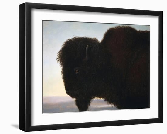 Buffalo Head-Albert Bierstadt-Framed Giclee Print