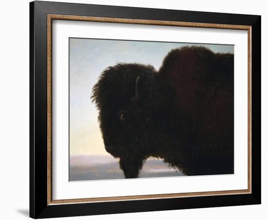 Buffalo Head-Albert Bierstadt-Framed Giclee Print