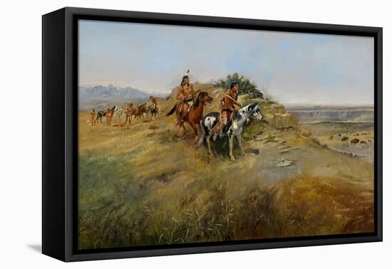 Buffalo Hunt, 1891-Charles Marion Russell-Framed Premier Image Canvas