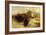 Buffalo Hunt, 1897-Charles Marion Russell-Framed Giclee Print